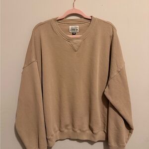 Women’s Beige Crewneck Sweater
